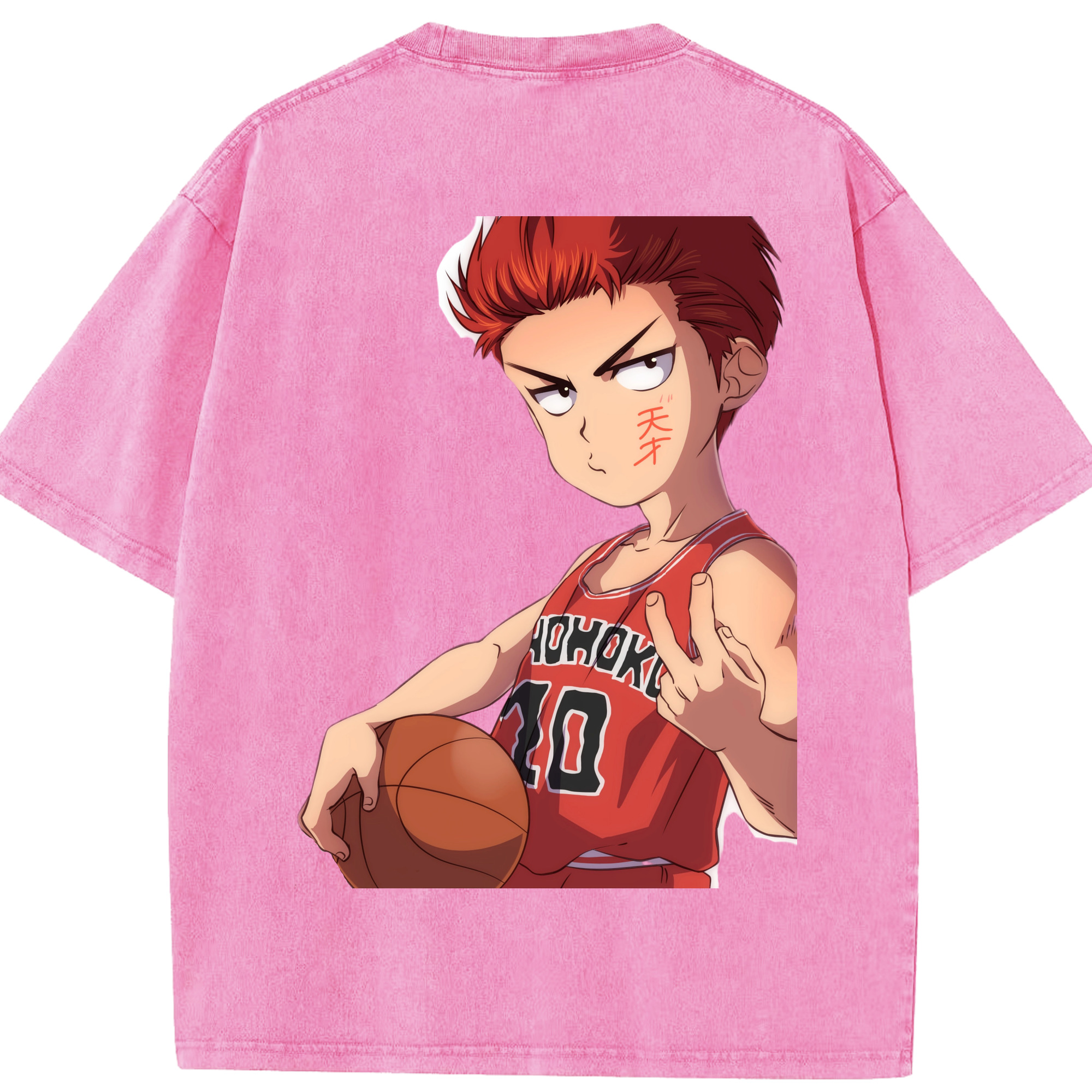 （画像用） SLAM DUNK／スラムダンク 綿100% ヴィンテージ風 半袖Tシャツ（背面プリント）